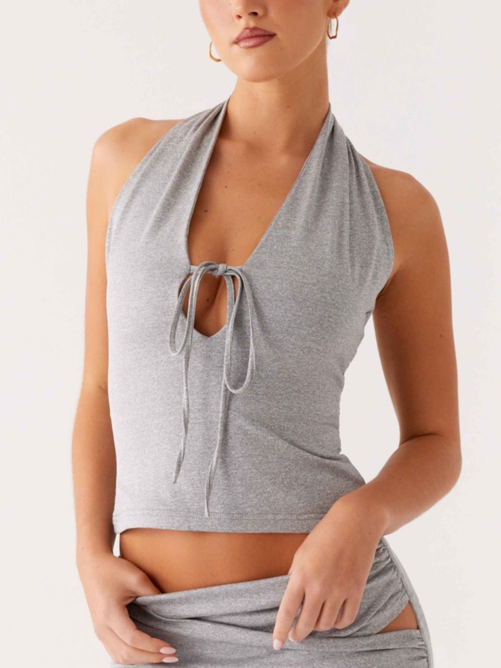Peppermayo Amia Gray Halter top